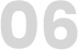 Number six in black font on white background